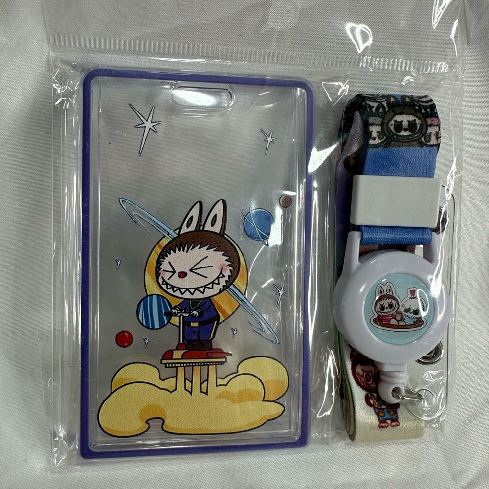Labubu The Monsters Blast Off Badge Holder & ID Lanyards